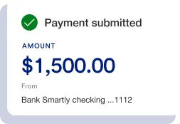 Online banking bill pay feature