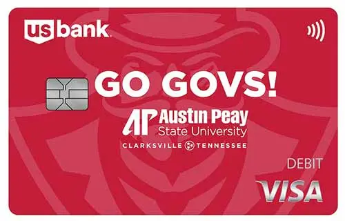 Austin Peay U Go Govs Visa debit card