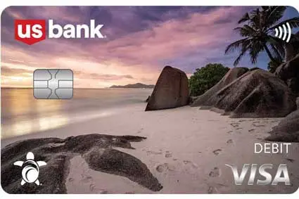 Serene Beach debit card design