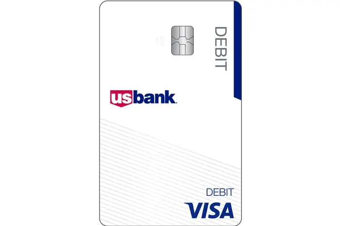 U.S. Bank white debit card