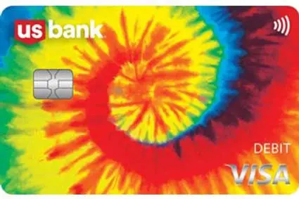 Tie dye debit card design