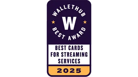 WalletHub Best Streaming Services Credit Card Award