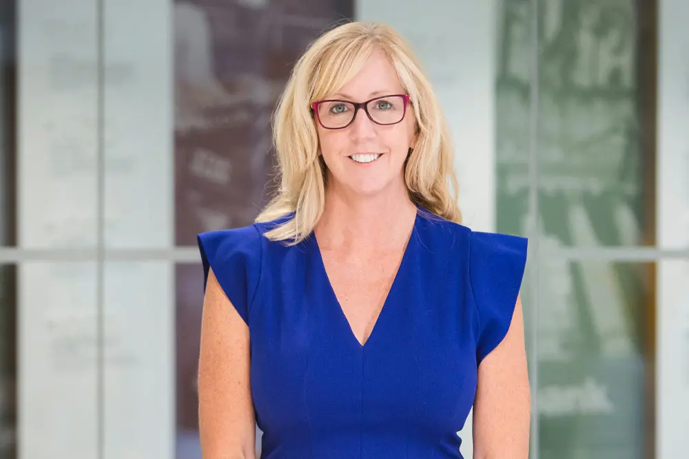 Photo of woman smiling at camera