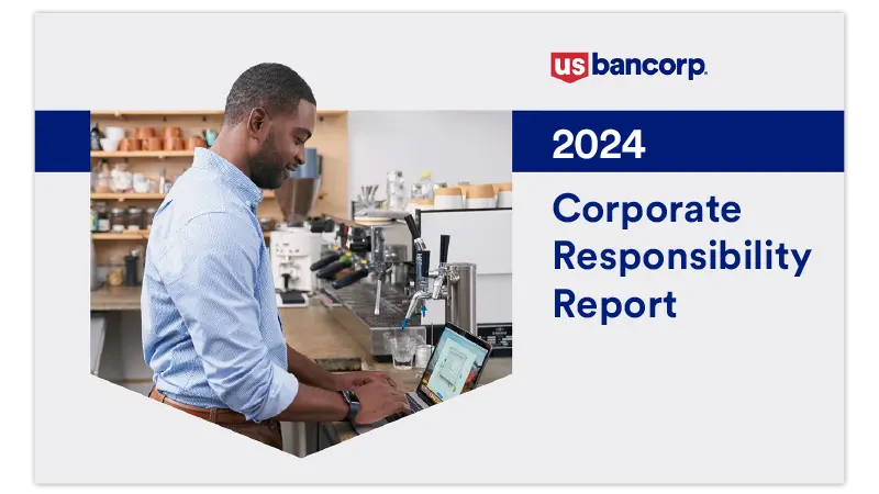 Cover of the 2024 U.S. Bank corporate responsibility report