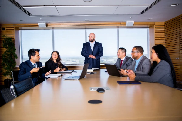 business people discussing