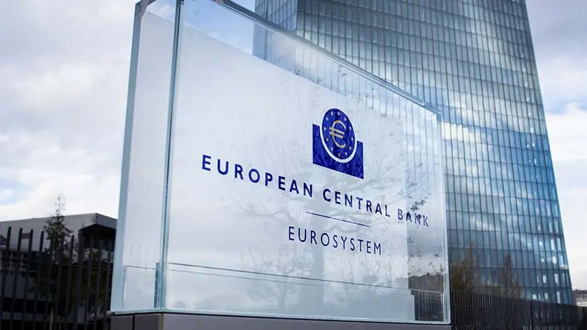 Photo of the Exterior view of the European Central Bank which impacts global monetary policy