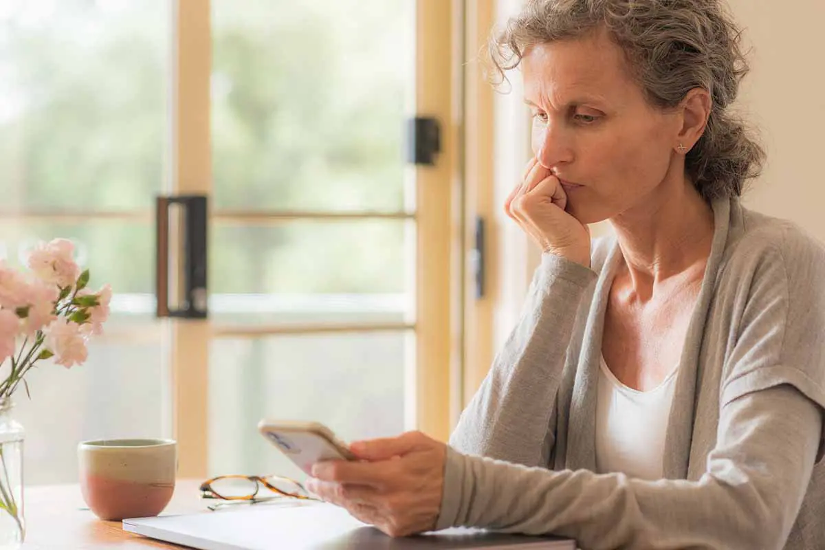 older woman reviewing loved one's digital assets