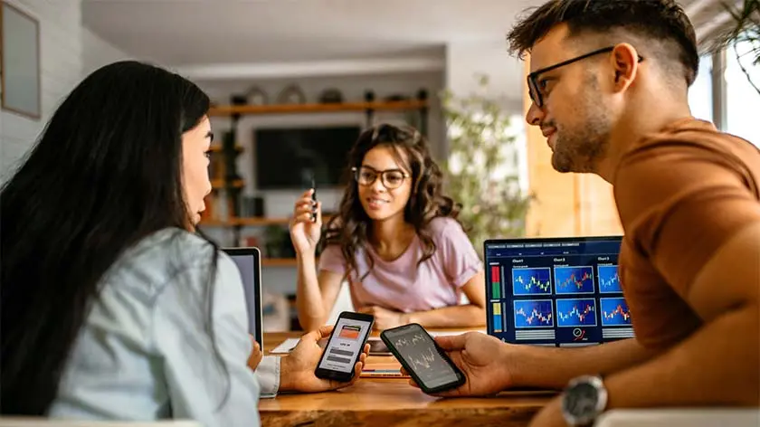 Investing cryptocurrency using smart phone apps