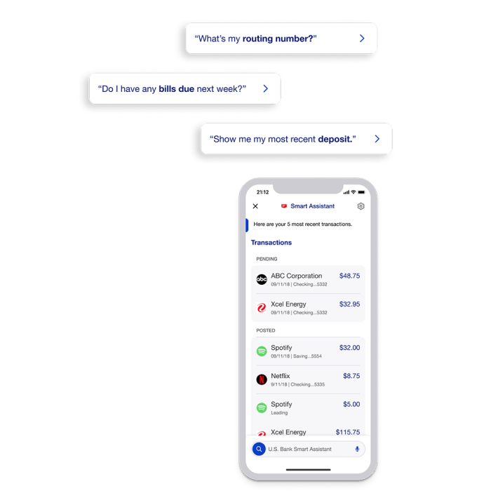 Get banking help using U.S. Bank Smart Assistant