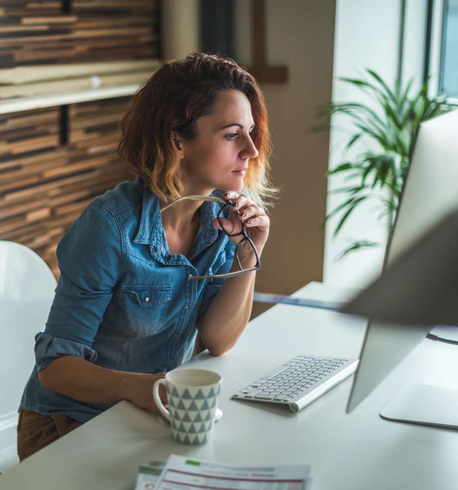 Woman working in office