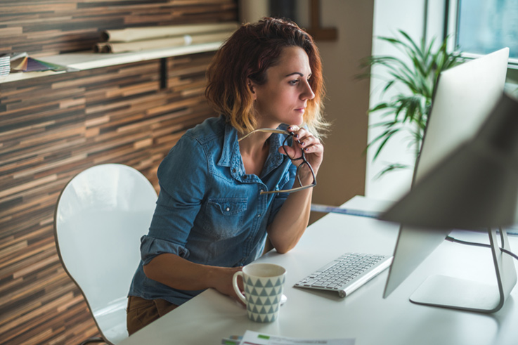 Woman working in office